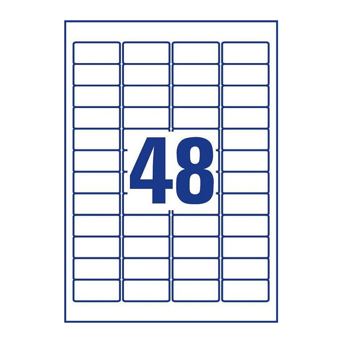 AVERY Zweckform Etiquetas de dirección J4791-25 blancas 45,7 x 21,2 mm