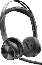Poly Voyager Focus 2 UC Auriculares Bluetooth 5.1, USB-A, 50 m, ANC, Certificación Microsoft Teams