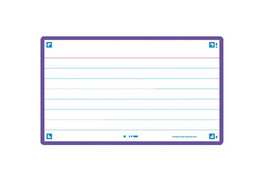 OXFORD Fichas Flash 2.0 Color Morado Horizontal 125x75mm (A7)