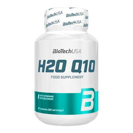 BIOTECHUSA H2O Q10 Coenzima Q10 60 Cápsulas