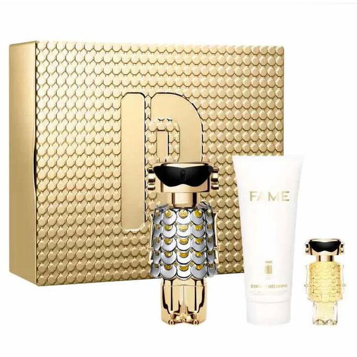 PACO RABANNE Fame Set de Regalo Eau de Parfum 80ml, Loción Corporal 100ml y Miniatura