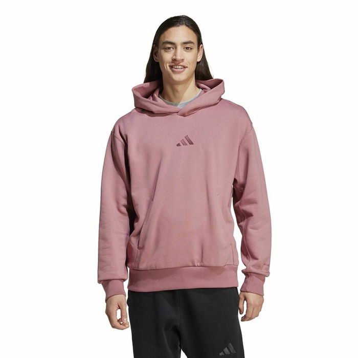 Sudadera con Capucha Hombre Adidas All Szn Fleece Hoodie Rosa