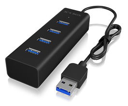 Icy Box USB 3.2 Gen 1 (3.1 Gen 1) Type-A 5000 Mbit/S Black