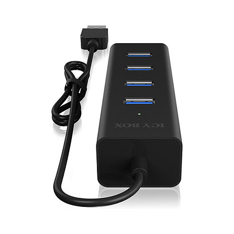 Icy Box USB 3.2 Gen 1 (3.1 Gen 1) Type-A 5000 Mbit/S Black