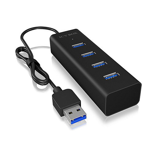 Icy Box USB 3.2 Gen 1 (3.1 Gen 1) Type-A 5000 Mbit/S Black