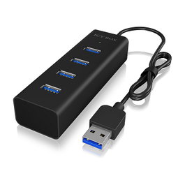 Icy Box USB 3.2 Gen 1 (3.1 Gen 1) Type-A 5000 Mbit/S Black