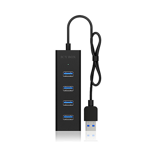 Icy Box USB 3.2 Gen 1 (3.1 Gen 1) Type-A 5000 Mbit/S Black
