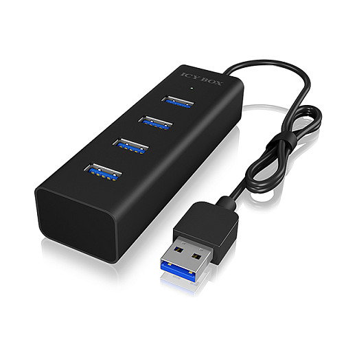 Icy Box USB 3.2 Gen 1 (3.1 Gen 1) Type-A 5000 Mbit/S Black