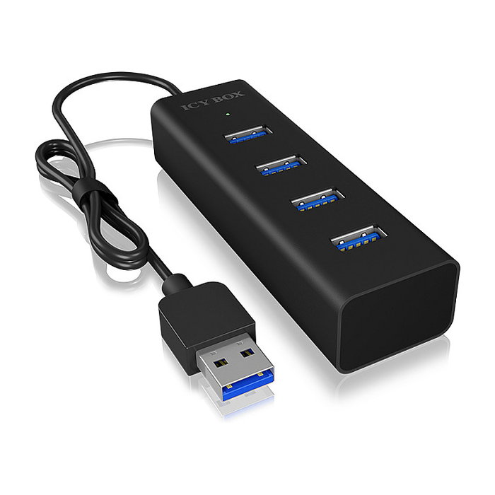Icy Box USB 3.2 Gen 1 (3.1 Gen 1) Type-A 5000 Mbit/S Black
