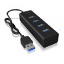 Icy Box USB 3.2 Gen 1 (3.1 Gen 1) Type-A 5000 Mbit/S Black