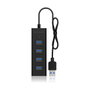 Icy Box USB 3.2 Gen 1 (3.1 Gen 1) Type-A 5000 Mbit/S Black