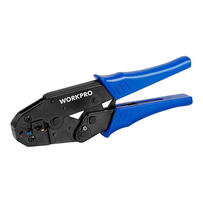 Workpro S1016 Alicate Crimpador 5 en 1 con 5 Mordazas y Destornillador - Crimpa 0.5-35 mm² (20-2 AWG), Rango Completo para Terminales Aislados/No Aislados