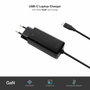 Tooq Cargador de Portátil GaN USB-C PD 90W Negro