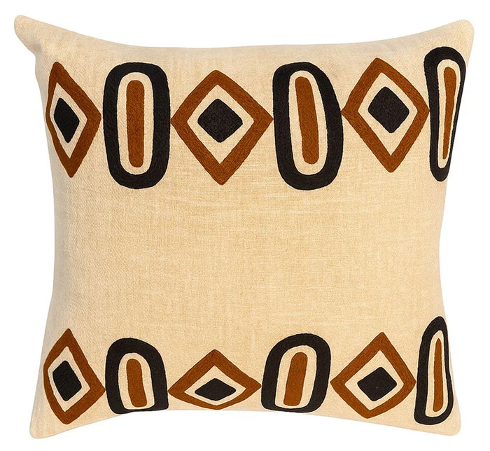 DKD Home Decor Cojín de Algodón Bordado Multicolor 45x45x15 cm DKD Home Decor Cojín de Algodón Bordado Multicolor 45x45x15 cm