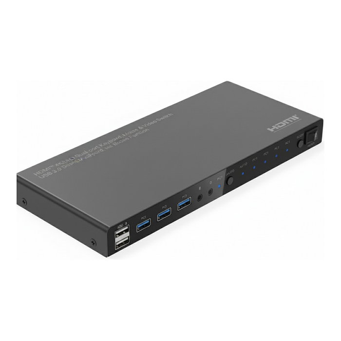 ROLINE KVM Switch HDMI 4K 60Hz USB 3.0 con Hub USB de 3 Puertos - 1 Usuario para 4 Ordenadores (4 Ordenes a 1 Monitor) ROLINE KVM Switch HDMI 4K 60Hz USB 3.0 con Hub USB de 3 Puertos - 1 Usuario para 4 Ordenadores (4 Ordenes a 1 Monitor)