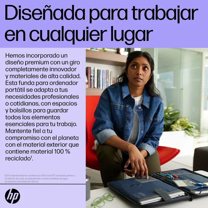 HP Funda Renew Executive para portátil 14,1 pulgadas, Negro HP Funda Renew Executive para portátil 14,1 pulgadas, Negro