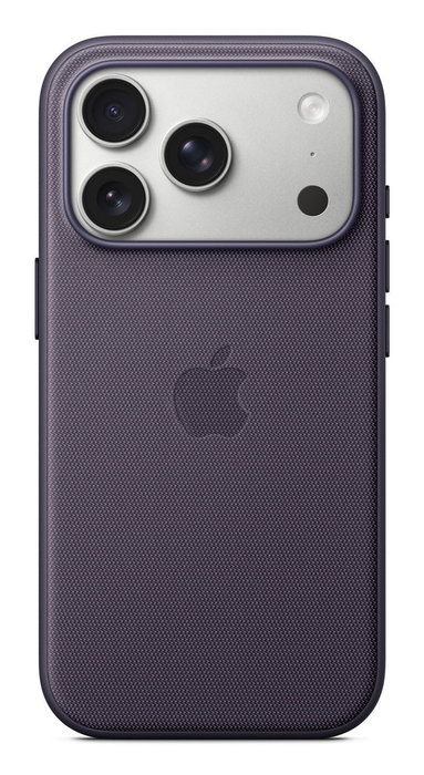 Apple iPhone 17 Pro Funda con MagSafe Techwoven MGF54ZM/A - Tela Reciclada, Anillas para Correa, Color Púrpura