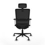 PIQUERAS Y CRESPO Silla de oficina Haches con mecanismo Sincro/Traslack, Negro