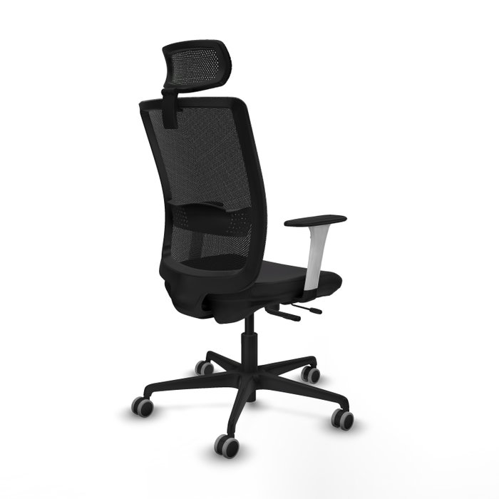 PIQUERAS Y CRESPO Silla de oficina Haches con mecanismo Sincro/Traslack, Negro PIQUERAS Y CRESPO Silla de oficina Haches con mecanismo Sincro/Traslack, Negro
