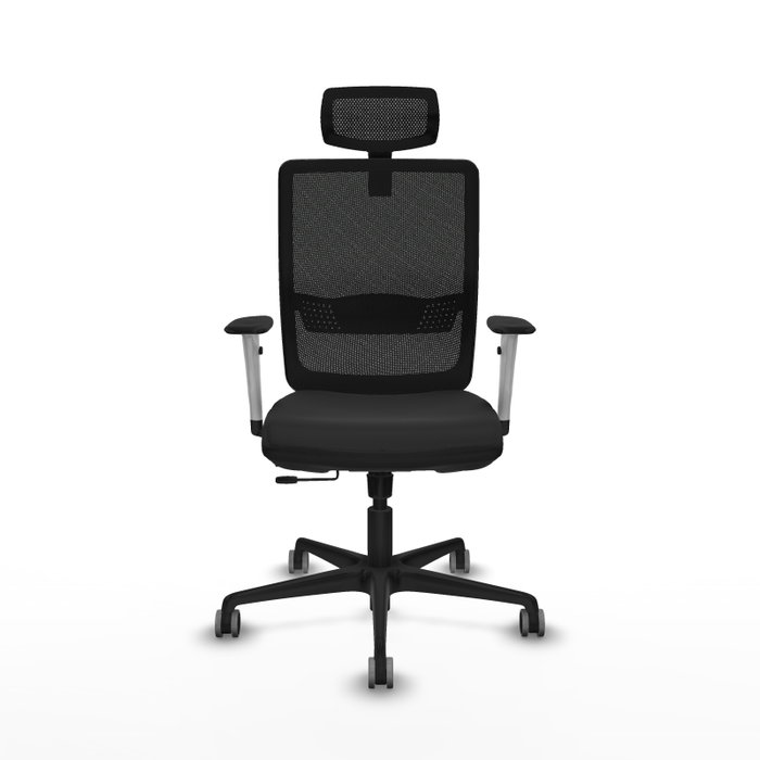 PIQUERAS Y CRESPO Silla de oficina Haches con mecanismo Sincro/Traslack, Negro PIQUERAS Y CRESPO Silla de oficina Haches con mecanismo Sincro/Traslack, Negro