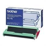 Brother PC-75 Cinta Térmica para Fax, Negro