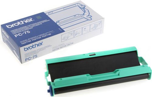 Brother PC-75 Cinta Térmica para Fax, Negro