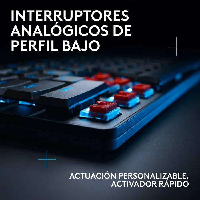 Logitech G515 RAPID TKL Teclado Gaming Tenkeyless Inalámbrico con Interruptores Analógicos Magnéticos RGB Español, 935