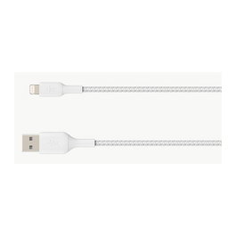 Belkin Cable Lightning a USB-A Boost Charge Trenzado 1 m Blanco