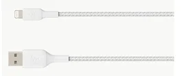 Belkin CAA002BT1MWH Cable Lightning a USB A de 1 m Blanco - Certificado MFi para iPhone, iPad y más (Blanco)