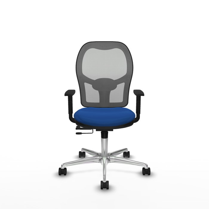 PIQUERAS Y CRESPO Silla de oficina Jorquera con mecanismo Sincro/Traslack Azul y Gris PIQUERAS Y CRESPO Silla de oficina Jorquera con mecanismo Sincro/Traslack Azul y Gris