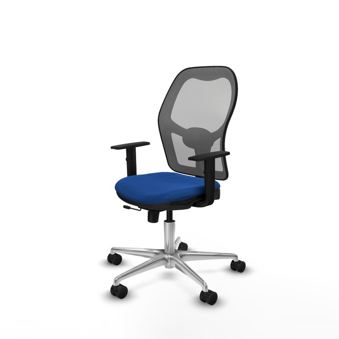 PIQUERAS Y CRESPO Silla de oficina Jorquera con mecanismo Sincro/Traslack Azul y Gris PIQUERAS Y CRESPO Silla de oficina Jorquera con mecanismo Sincro/Traslack Azul y Gris
