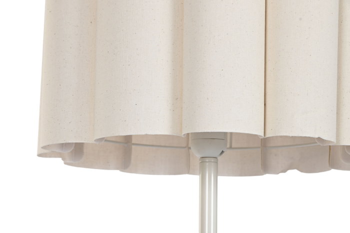 DKD Home Decor Bubla Lámpara Pie Urban Crudo Blanco 37 x 150 x 37 cm (2 Unidades)
