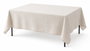 DKD Home Decor Mantel de Algodón Bordado Beige 150x150 cm