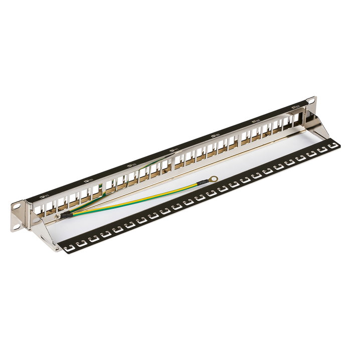 EFB Elektronik Panel de parcheo 37576.1V2 de 24 puertos, 1U, Plata
