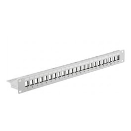 EFB Elektronik Panel de parcheo 37576.1V2 de 24 puertos, 1U, Plata