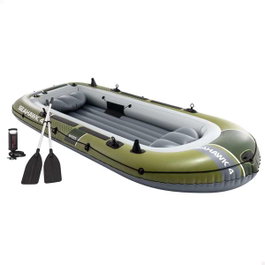 Intex Barco Seahawk para 4 personas con remos de aluminio y bomba
