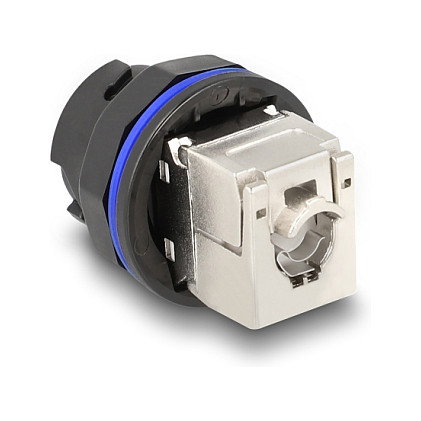 DeLOCK Conector RJ45 Cat.6A Empotrado con Conexión LSA Negro