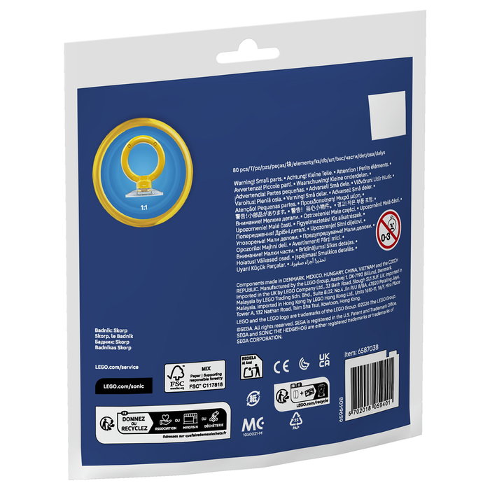 LEGO 30733 Sonic the Hedgehog Badnik: Skorp (Polybag) - Juego de Construcción 80 Piezas Multicolor, para 6 Años