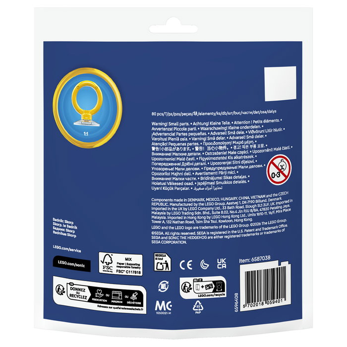 LEGO 30733 Sonic the Hedgehog Badnik: Skorp (Polybag) - Juego de Construcción 80 Piezas Multicolor, para 6 Años