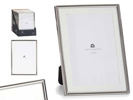 Giftdecor Portafotos Acero Plateado 13x18 cm (Set de 24)