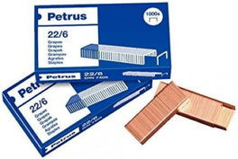 PETRUS Grapas 22/6, 25 cajas de 1000 unidades