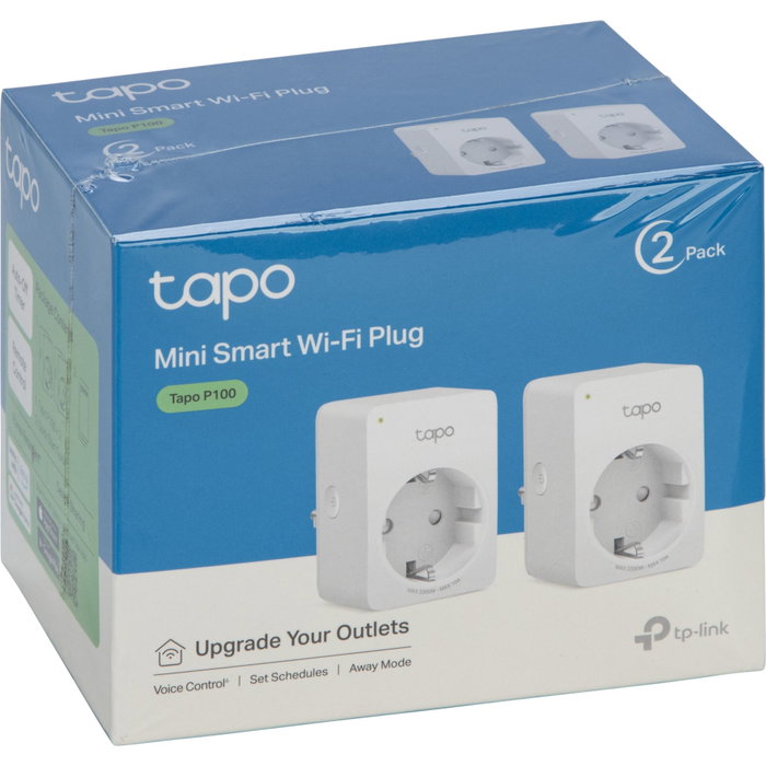 Tapo Tapo P100 Pack de 2 Enchufes Inteligentes WiFi Tapo Tapo P100 Pack de 2 Enchufes Inteligentes WiFi