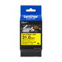 Brother HSe-661E Tubo termorretráctil Negro sobre Amarillo 31 mm