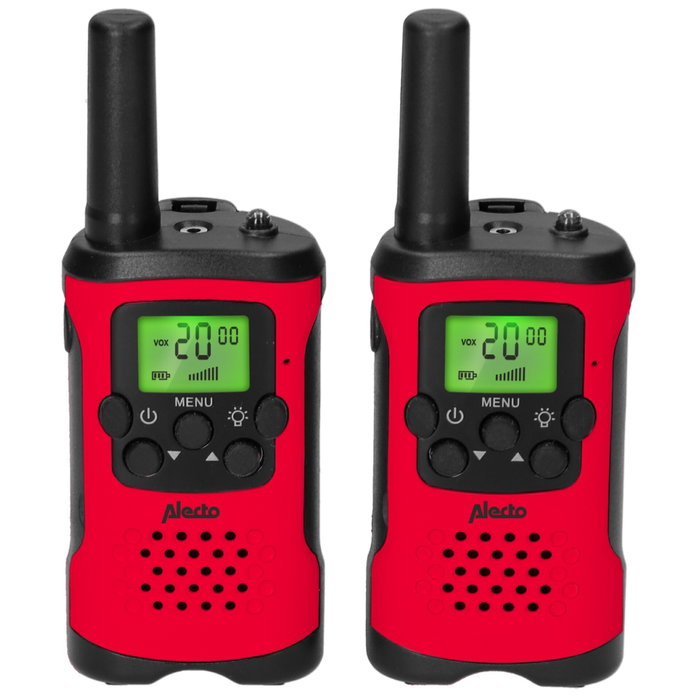 Alecto FR115RD Set de 2 Walkie Talkies para Niños, Rojo/Negro Alecto FR115RD Set de 2 Walkie Talkies para Niños, Rojo/Negro