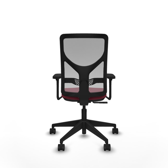 PIQUERAS Y CRESPO Silla de oficina Motilla Granate y Gris PIQUERAS Y CRESPO Silla de oficina Motilla Granate y Gris