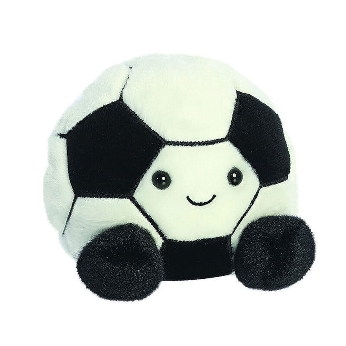Aurora Palm Pals - Peluche de Pelota de Fútbol, Suave y Abrazable, 13 cm