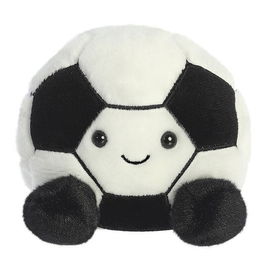 Aurora Palm Pals - Peluche de Pelota de Fútbol, Suave y Abrazable, 13 cm