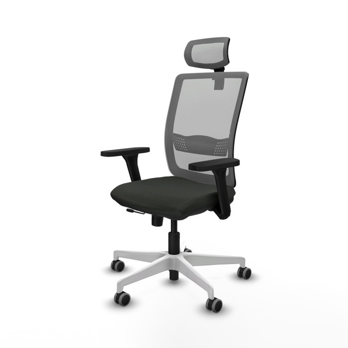 PIQUERAS Y CRESPO Silla de oficina Haches con mecanismo Sincro/Traslack, Negro y Gris PIQUERAS Y CRESPO Silla de oficina Haches con mecanismo Sincro/Traslack, Negro y Gris