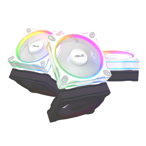 ASUS MR120 Ventilador ARGB Reverse 12 cm Blanco 3uds para Carcasa de Ordenador