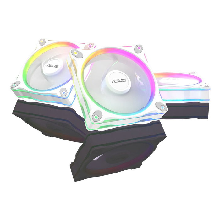 ASUS Prime MR120 ARGB Reverse White 3in1 Ventiladores de Carcasa 120mm